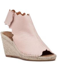 275 Central - Quonda-n Espadrille Wedge Nude Leather - Lyst