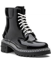 black jelly boots