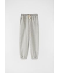 Jil Sander - Cotton Sweatpants With Ribbed Drawstring Waist - Lyst