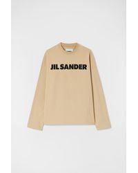 Jil Sander - T-shirt con logo - Lyst