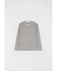 Jil Sander - T-shirt en coton à rayures - Lyst