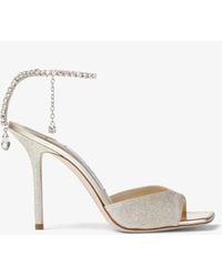 Jimmy Choo X Off-white Jane 100 Sandals in Brown | Lyst