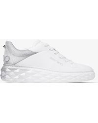 Jimmy Choo - Diamond Maxi/F Ii Leather Sneaker - Lyst