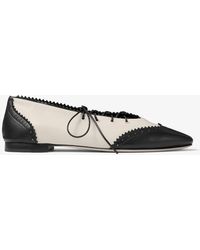 Jimmy Choo - Margot Lace Up Flat - Lyst