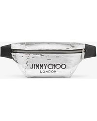 Jimmy Choo - Finsley Silver/black/silver One Size - Lyst