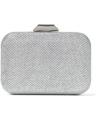 silver box clutch bag