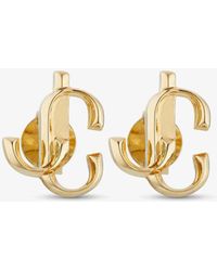 Jimmy Choo - Jc Logo Mini Stud Earrings - Lyst