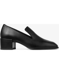 Jimmy Choo - Eliot 45 Buffalo Leather Heeled Loafers - Lyst