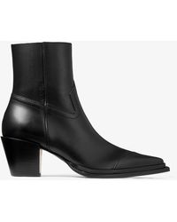 Jimmy Choo - Cece 60 Leather Ankle Boots - Lyst