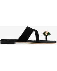 Jimmy Choo - Emeri Stone Flat - Lyst