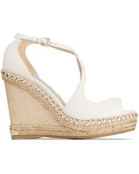 Jimmy Choo Damen Keilsandaletten | JC WEDGE 110 Chaussures compensées en  daim brun Cuir ⋆ Vvvweener