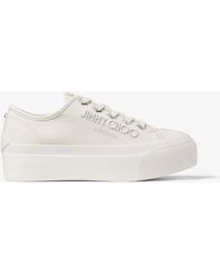 Jimmy Choo - Palma Maxi Logo-embroidered Canvas Low-top Trainers - Lyst
