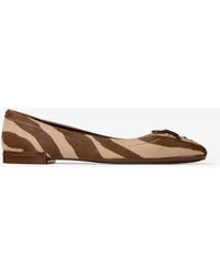 Jimmy Choo - Scarlett Suede Zebra Print Ballet Flats - Lyst