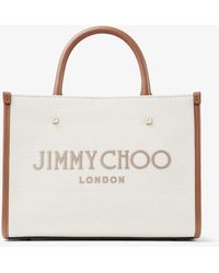 Jimmy Choo - Kleine Avenue Canvas-Handtasche - Lyst