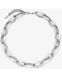 Jimmy Choo - Diamond Chain Necklace - Lyst