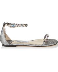 Jimmy Choo Shiloh Flat Flache Sandaletten - Mehrfarbig