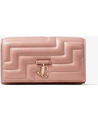 Jimmy Choo Varenne avenue wallet w/chain - Pink