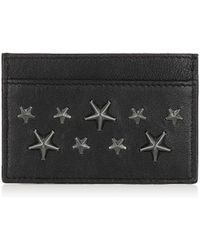 Jimmy Choo Dean Schwarzes Kartenetui