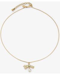 Jimmy Choo - Ribbon Pendant Necklace - Lyst