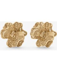 Jimmy Choo - Lace Corsage Studs - Lyst