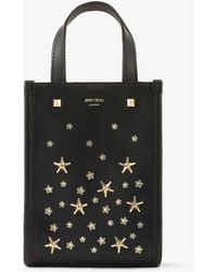 Jimmy Choo - Mini North-south Tote Black/light Gold One Size - Lyst