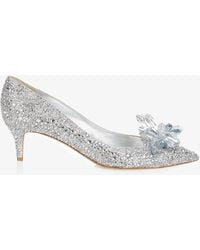 Jimmy Choo - Allure Crystal Covered Pointy Toe Pumps Crystal 34 - Lyst