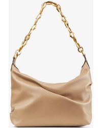 Jimmy Choo - Diamond Soft Hobo/s Biscuit/gold One Size - Lyst