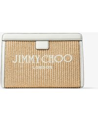 Jimmy Choo - Avenue Pouch Natural/latte One Size - Lyst