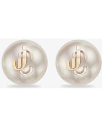 Jimmy Choo Jc pearl studs - Mehrfarbig