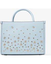 Jimmy Choo - Avenue S Tote Ice Blue/light Gold One Size - Lyst