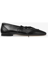 Jimmy Choo - Margot Lace Up Flat - Lyst