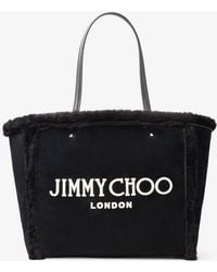 Jimmy Choo - Avenue Tote Bag Black/black/black/light Gold One Size - Lyst