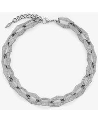Jimmy Choo - Diamond Chain Necklace - Lyst