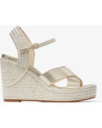 Jimmy Choo Wedge sandals for Women | Online Sale up to 55% off | Lyst