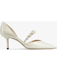 Jimmy Choo - Aurelie 65 Latte/white 36.5 - Lyst