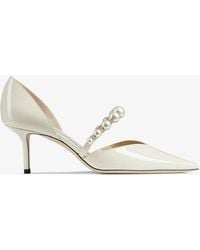 Jimmy Choo - Aurelie Pumps With Crystal Embellishments - Lyst