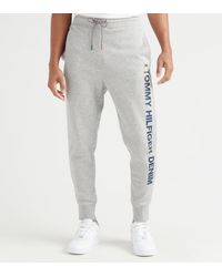 tommy hilfiger grey tracksuit bottoms