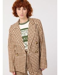 Joanie - Clothing Richy Gingham Soft Tailored Blazer - Lyst