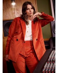 Joanie - Clothing Jarvis Double Breasted Corduroy Blazer - Lyst