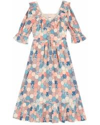 Joanie - Clothing Serenity Patchwork Print Prairie Dress - Lyst