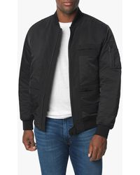 Joes Jeans Mens Raffi Leather Bomber
