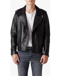 Joe's Jeans Leather Moto Jacket - Black