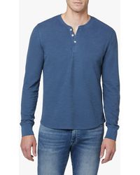 Joe's Jeans Essential Doublefaced Thermal Henley - Blue