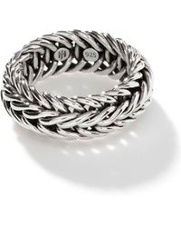 John Hardy - Kami Chain Band Ring In Sterling Silver - Lyst