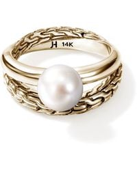 John Hardy - Jh Essential Pearl Ring - Lyst
