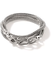 John Hardy - Asli Link Triple Wrap Bracelet In Sterling Silver - Lyst