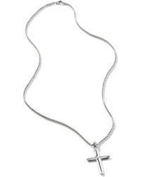 John Hardy - Cross Pendant Necklace In Sterling Silver - Lyst
