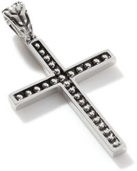 John Hardy - Jawan Cross Pendant Necklace In Sterling Silver - Lyst