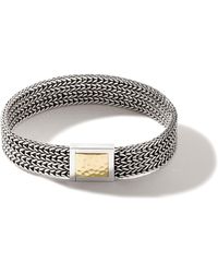 John Hardy - Rata Chain 12mm Bracelet In Sterling Silver/18k Gold - Lyst