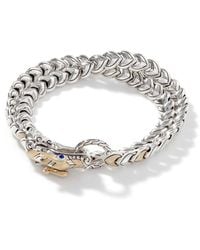 John Hardy - Legends Naga Link Double Wrap Bracelet In Sterling Silver/18k Gold - Lyst
